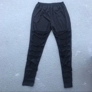 Leggings with see-through Front